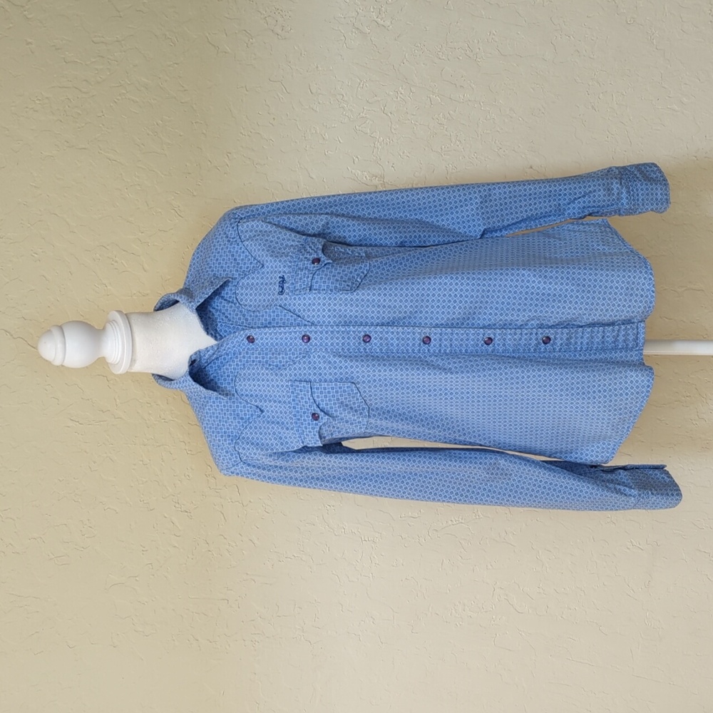Cruel Girl Western Amethyst Snap Button Down Shirt Size Medium